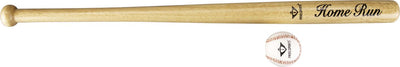 Set de baseball Engelhart 30" – batte de baseball naturelle 50 mm – avec balle de sécurité 9" – set de battes de baseball – set d'entraînement et de jeu –