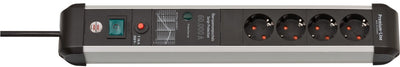 Multiprise Brennerstuhl premium-protect-line 60 000a avec protection contre les surtensions 4 voies 3m h05vv-f 3g1.5