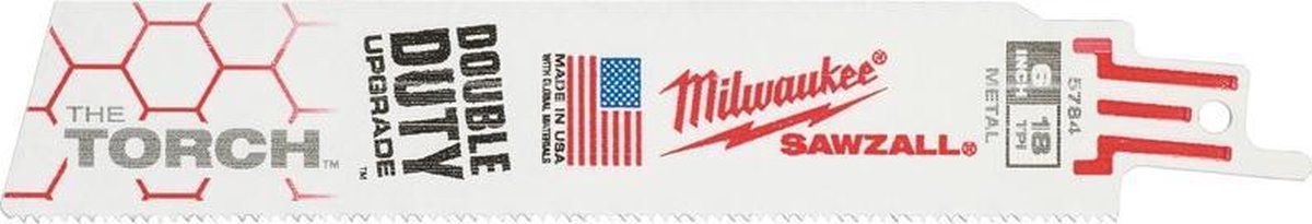 Torche Milwaukee - lame de scie alternative lame de scie 150 1,4 mm (5 pièces)