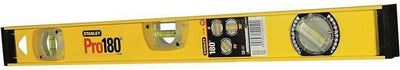 Stanley niveau à bulle pour outil à main i-beam 600mm 3l avec flacon 180° - 1-42-920