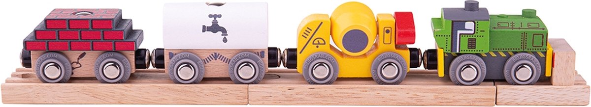 Bigjigs Trains en bois Construction avec chargement