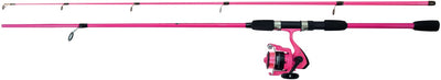 Albatros - spin combo set rose - moulinet spinning - 210cm - rose - avec ligne en nylon