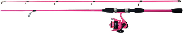 Albatros - spin combo set rose - moulinet spinning - 210cm - rose - avec ligne en nylon