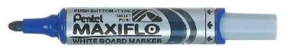 Pentel marqueur pour tableau blanc maxiflo 3mm rond bleu