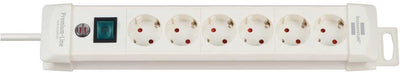 Brennerstuhl multiprise premium-line 6 prises blanc 3m h05vv-f 3g1.5