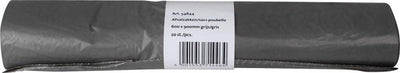 Sac poubelle Q-connect 25 microns, ft 60 x 90 cm, 60-65 litres, gris, rouleau de 20 pièces