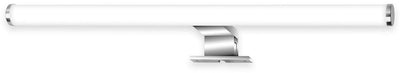 B.k.licht briloner basu – éclairage de miroir à LED – lampe de miroir de salle de bain – lumière blanc neutre 4 000 K – ip44 – chrome – montage par pince ou par vis – 50 cm