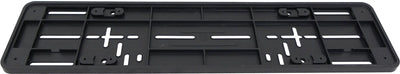 Plaque de base de plaque d'immatriculation Carpoint EU – 52x11 cm – noir – plastique – universelle – pré-percée – design épuré