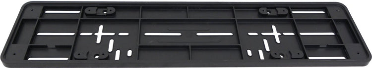 Plaque de base de plaque d'immatriculation Carpoint EU – 52x11 cm – noir – plastique – universelle – pré-percée – design épuré
