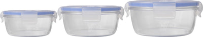 Récipient à ratio actif Luminarc pure box - verre - rond - set-3