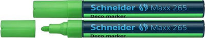 Instruments d'écriture Schneider marqueur à craie Schneider - maxx 265 - vert - 2 pièces - marqueur à craie - s-126511-2