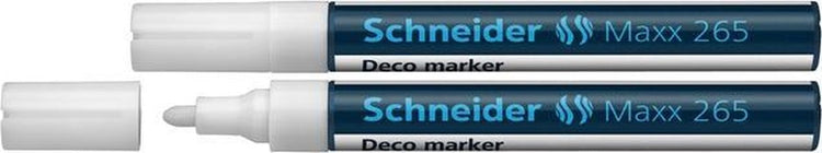 Instruments d'écriture Schneider marqueur à craie Schneider - maxx 265 - blanc - 2 pièces - s-126549-2