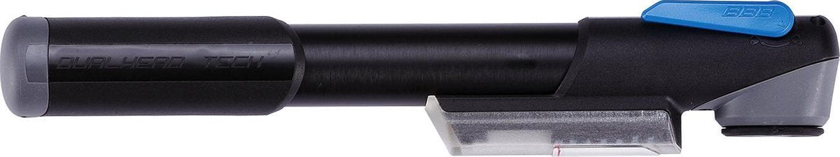 Bbb cycling windgun s mini pompe à vélo avec manomètre - mini pompe à vélo vélo de course vtt - 7 bar - gris - 25 cm - bmp-57