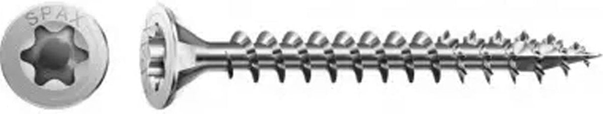 Vis à bois Torx Spax tête plate - 4,0x30mm - t10 - 25 pièces