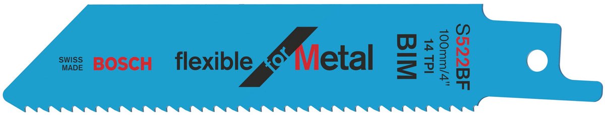 Bosch - lame de scie alternative s 522 bf flexible pour le métal - 5 pièces