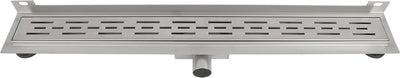Caniveau de douche Differnz - bride murale en acier inoxydable - 7 x 7 x 70 cm