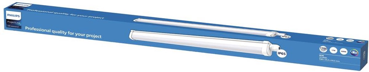 Philips LED Barre lumineuse anti-éclaboussures Philips Projectline - 60 cm - lumière blanc froid (4000k) - 1700 lumens