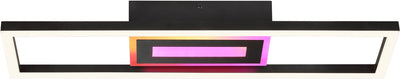 Brilliant besson - plafonnier - led 20w - cct - 3000k-6500k - dimmable - icrgb - télécommande - noir