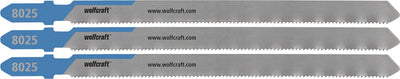 Wolfcraft - lames de scie sauteuse pour tuyaux métalliques - lame HSS avec tige en T - idéales pour les tuyaux en métal, acier, cuivre et aluminium - 8025000