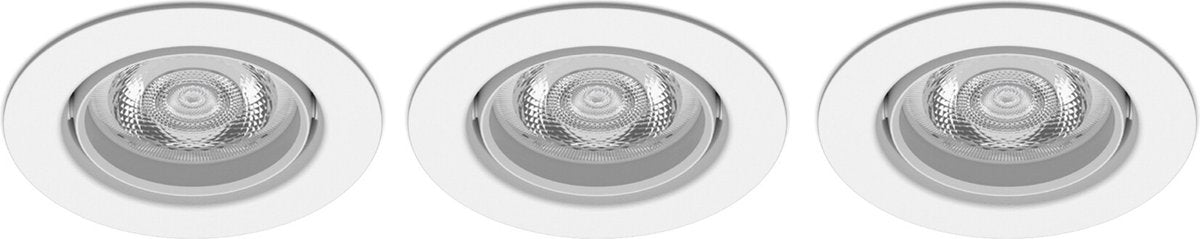 Spot encastrable Philips LED Philips Impala - 3 lumières - blanc - rond