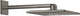 Pommeau de douche à effet pluie Grohe + bras carré graphite dur brossé