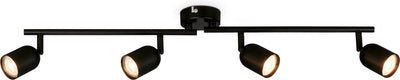 Briloner - spot en saillie - plafonnier rotatif - raccord gu10 - - 70,5 x 8 x 11 cm - noir