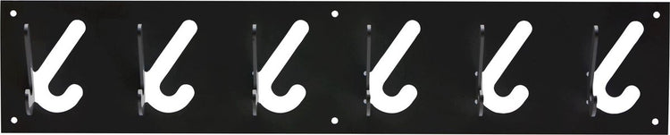 Gispen 1x6 - portemanteau - noir - 60 cm de large
