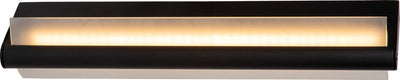 Lucide wanda - applique salle de bain - led - 1x15w 3000k - ip44 - noir