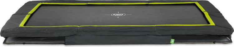Exit toys trampoline de sport exit silhouette 214x305cm - enterré - trampoline enterré - rectangulaire - pour enfants - noir