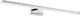 Eglo batholino pandella 1 - lampe miroir - 1 lumière - chrome, argent - blanc