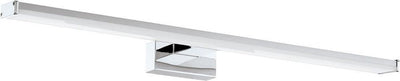 Eglo batholino pandella 1 - lampe miroir - 1 lumière - chrome, argent - blanc