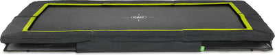 Exit toys trampoline de sport exit silhouette 244x366cm - enterré - trampoline enterré - rectangulaire - pour enfants - noir