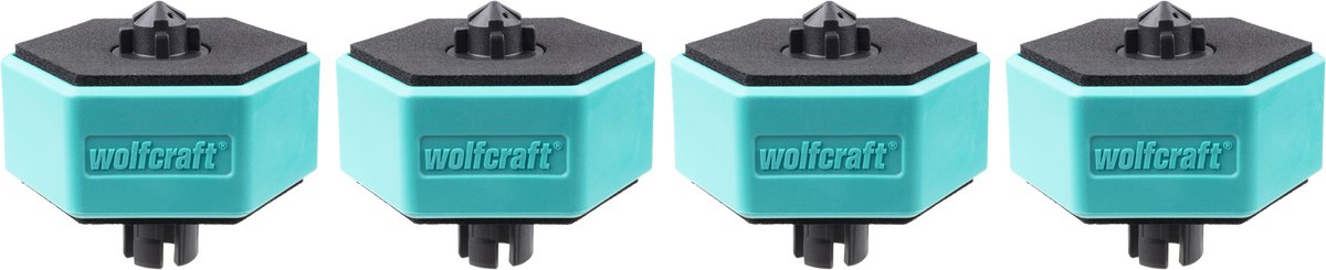 Wolfcraft - accessoires d'établi - 4 supports de pièces antidérapants multifonctionnels pour table de travail - 20 mm - 6892000