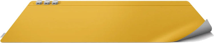 Sous-main réversible Uniq hagen - gris craie jaune canari