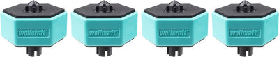 Wolfcraft - accessoires d'établi - 4 supports de pièces antidérapants multifonctionnels pour table de travail - 20 mm - 6892000