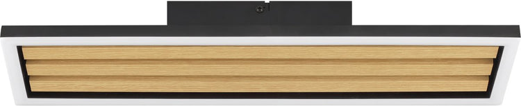 Brilliant calma - plafonnier - led 20w - 2600lm - 3000k - dimmable en 3 étapes - bois noir