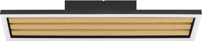 Brilliant calma - plafonnier - led 20w - 2600lm - 3000k - dimmable en 3 étapes - bois noir