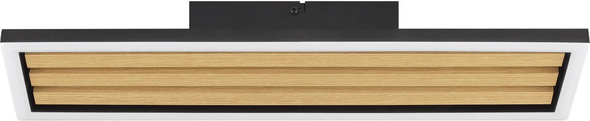 Brilliant calma - plafonnier - led 20w - 2600lm - 3000k - dimmable en 3 étapes - bois noir