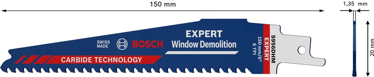 Bosch 2608900385 lame de scie alternative experte s956dhm démolition de fenêtre