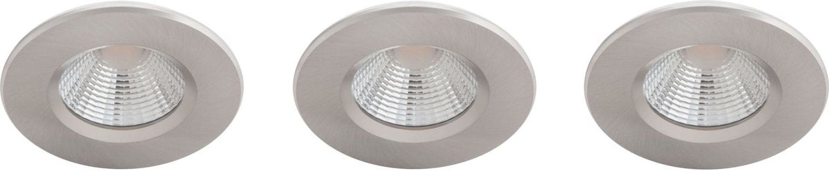 Spot encastrable pour salle de bain Philips LED Philips Dive - 3 lumières - nickel