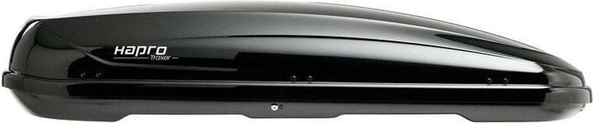 Hapro traxer 8.6 noir brillant - coffre de toit - système d'ajustement premium