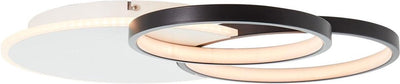 Brilliant davinson - plafonnier - led 32w 3000k - blanc noir