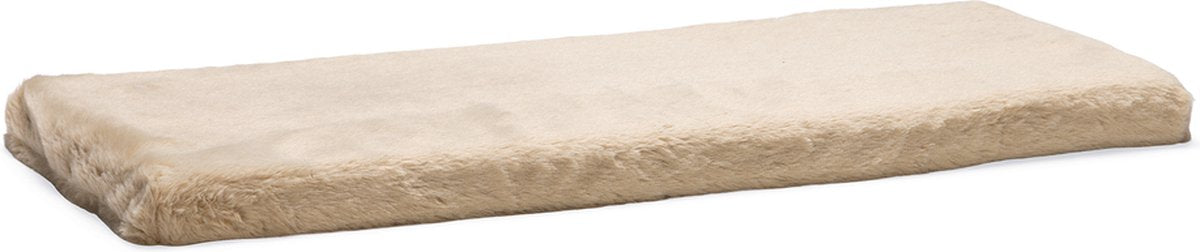 Beeztees moza - rebord de fenêtre mat - peluche - beige - 65x27x3 cm