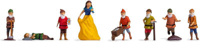Nor 15803 h0 Blanche-Neige et les sept nains figurines peintes