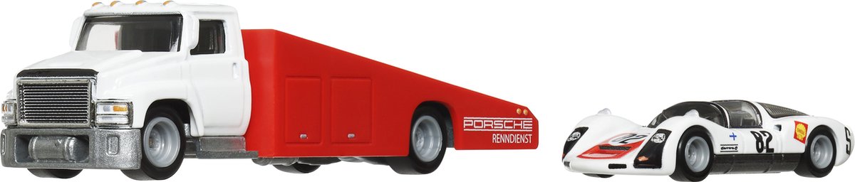 Hot Wheels HRV47 cabine à main 1966 Porsche 906 Carrera 6 n°66 rouge, blanc