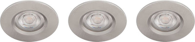 Spot encastrable pour salle de bain Philips LED Philips Dive - 3 lumières - nickel