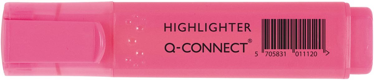 Surligneur Q-connect, rose 10 pièces
