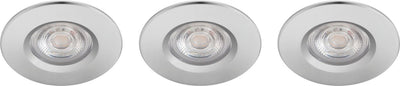 Spot encastrable pour salle de bain Philips LED Philips Dive - 3 lumières - chrome