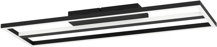 Plafonnier intelligent Eglo connect.z calagrano-z - 64 cm - noir et blanc - lumière blanche rgb réglable - dimmable - zigbee