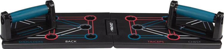 Planche de pompes Avento - supports de pompes - pliable - noir - 64 x 20 x 2 cm